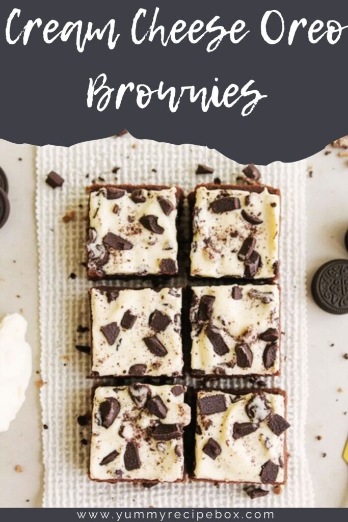 Cream Cheese Oreo Brownies
