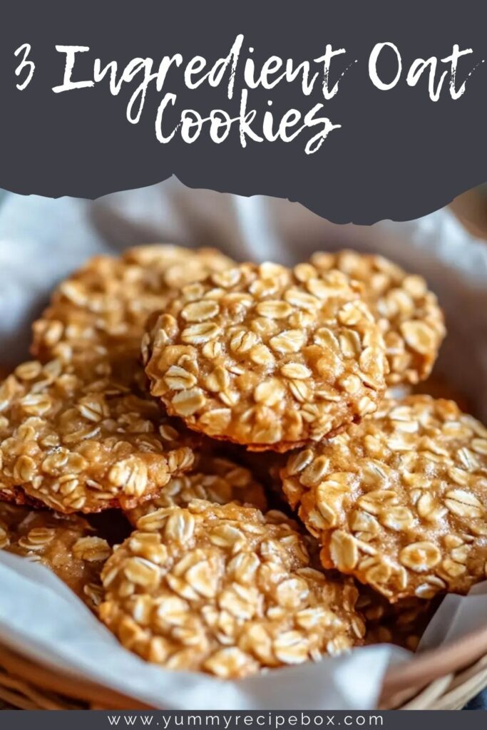 3 Ingredient Oat Cookies