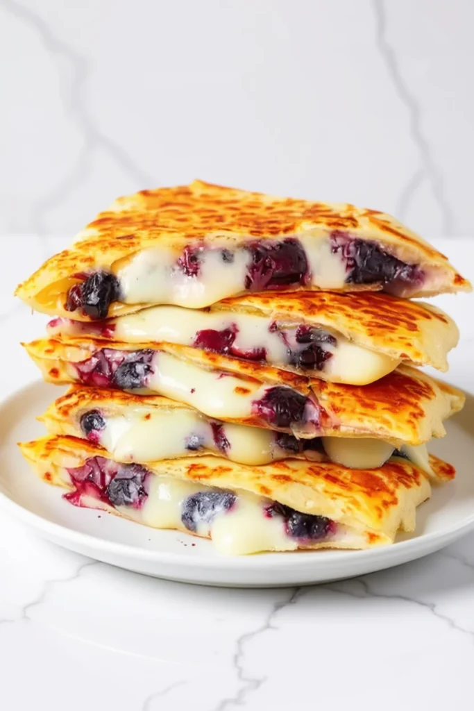 Blueberry Breakfast Quesadillas