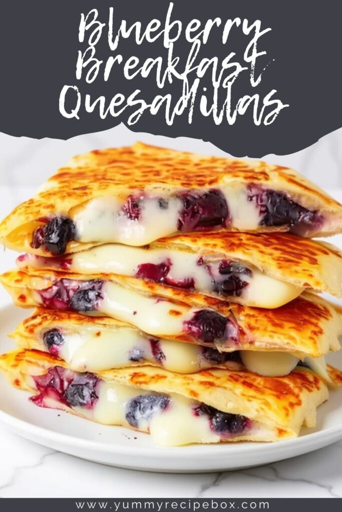 Blueberry Breakfast Quesadillas