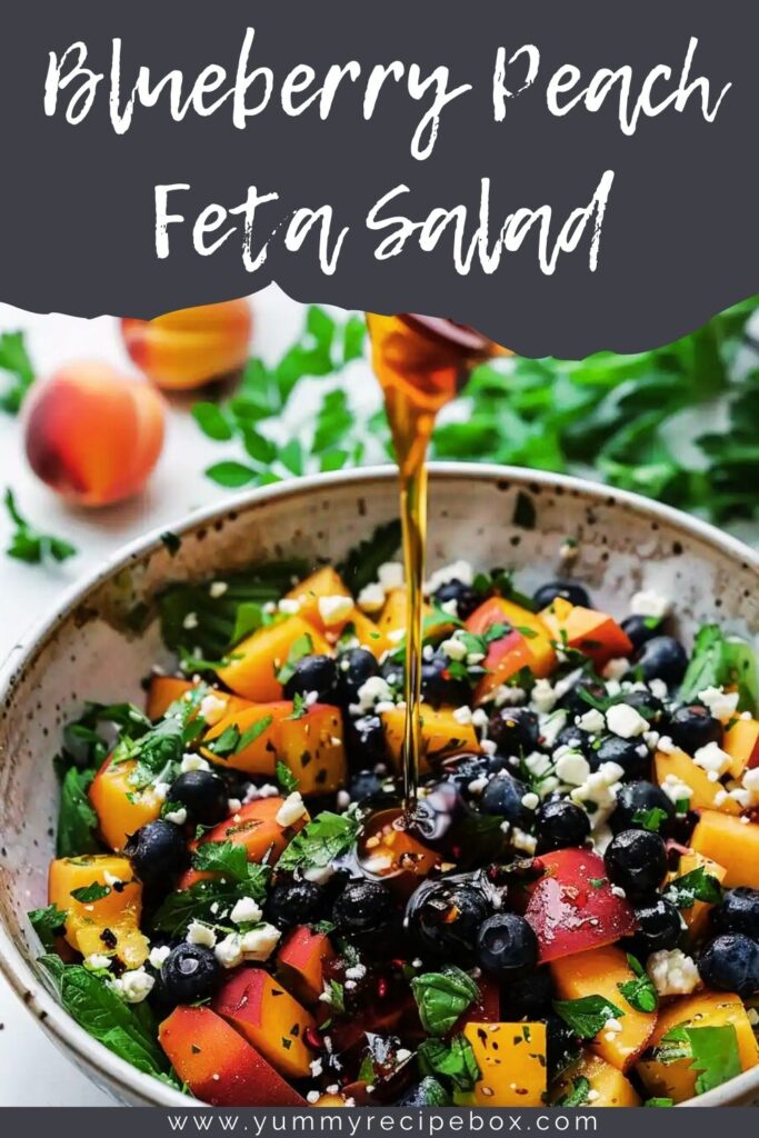 Blueberry Peach Feta Salad