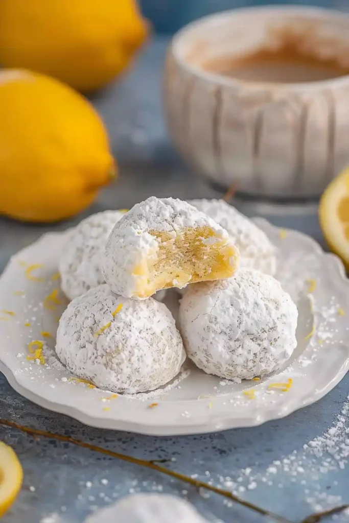 Lemon Snowball Cookies