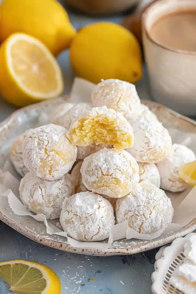 Lemon Snowball Cookies