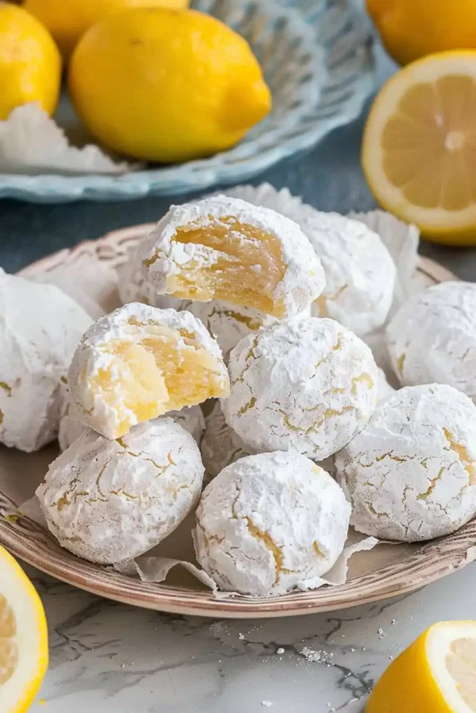 Lemon Snowball Cookies