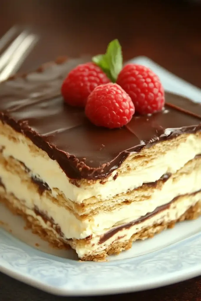 No-bake chocolate eclair dessert