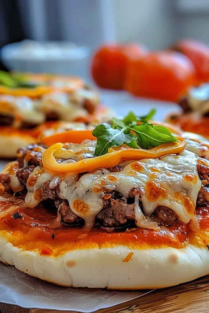 Old School Pizza Burgers
