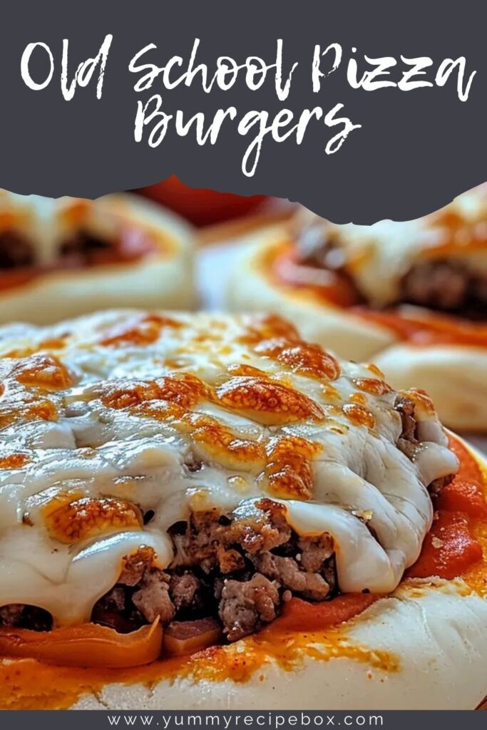 Old School Pizza Burgers