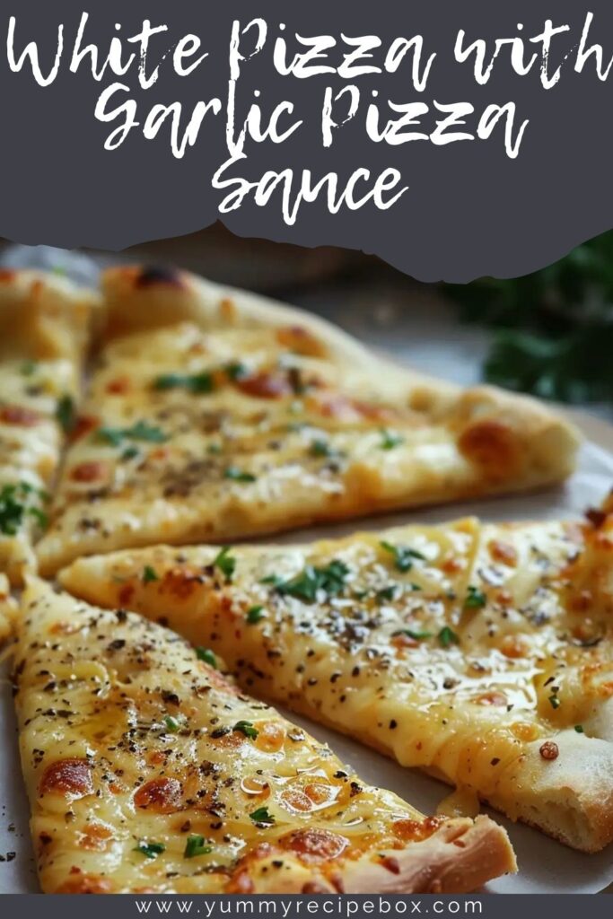 White Pizza with Garlic Pizza Sauce