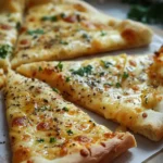 White pizza with garlic pizza sauce