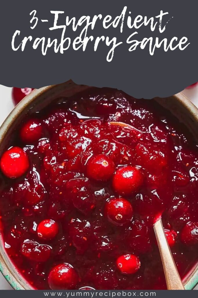 3-Ingredient Cranberry Sauce