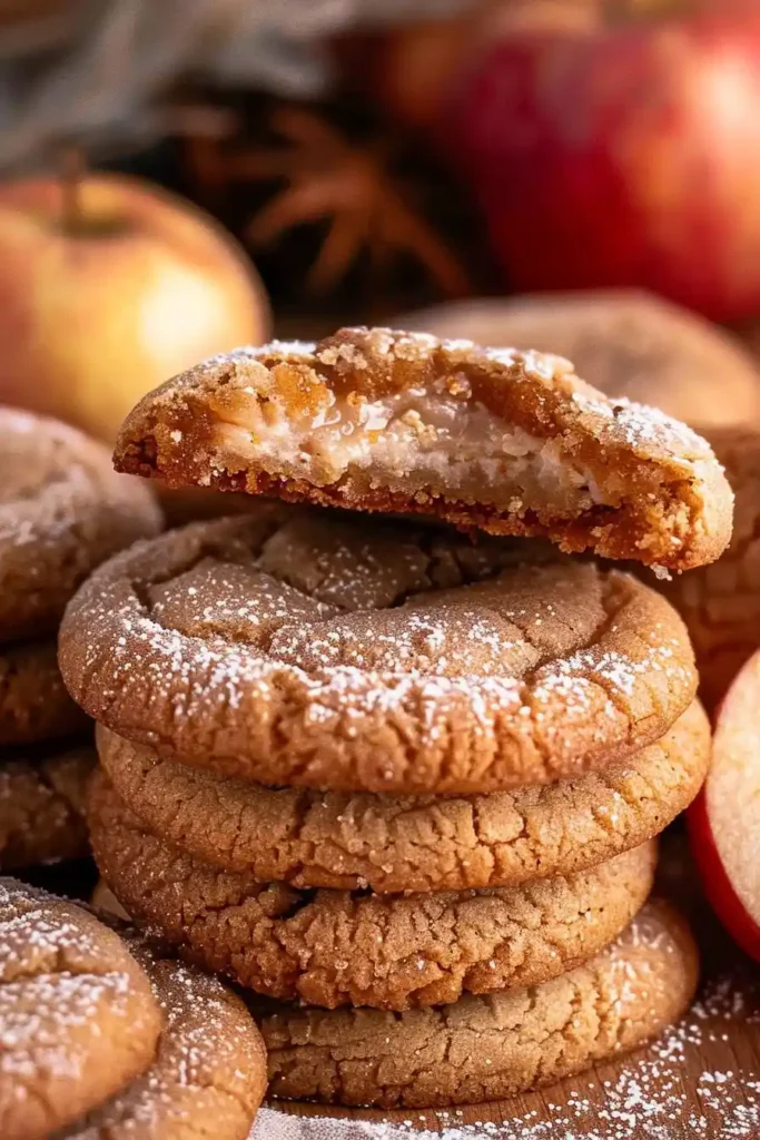Apple Cider Cheesecake Cookies