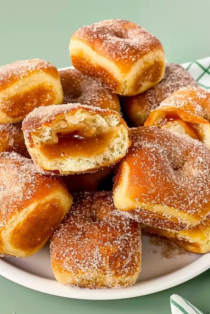 Apple Cider Hawaiian Roll Donuts