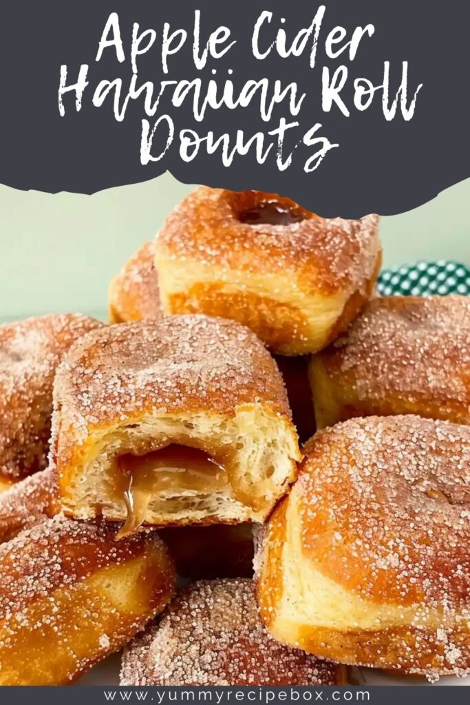 Apple Cider Hawaiian Roll Donuts