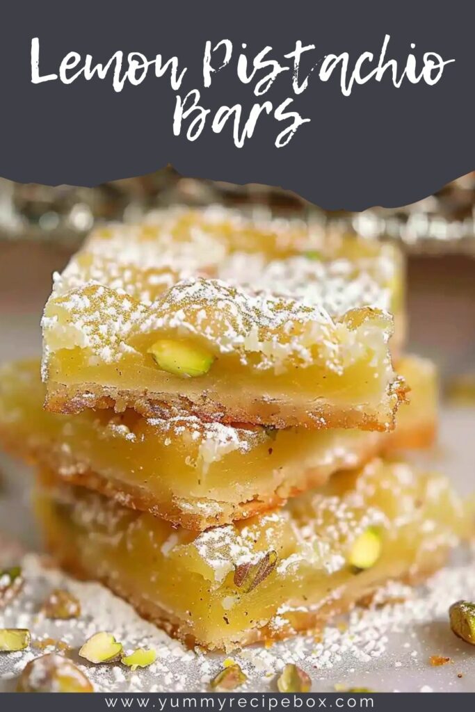 Lemon Pistachio Bars
