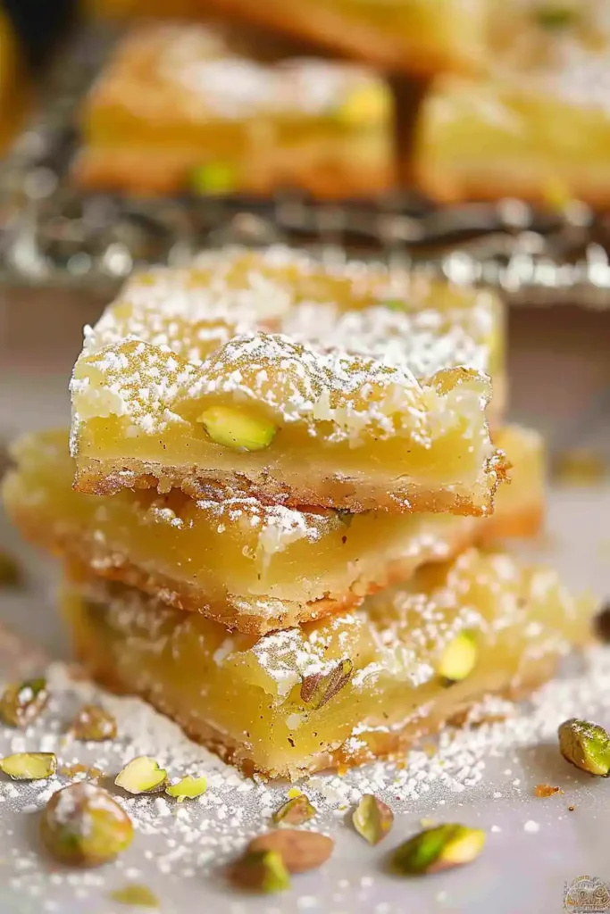 Lemon Pistachio Bars