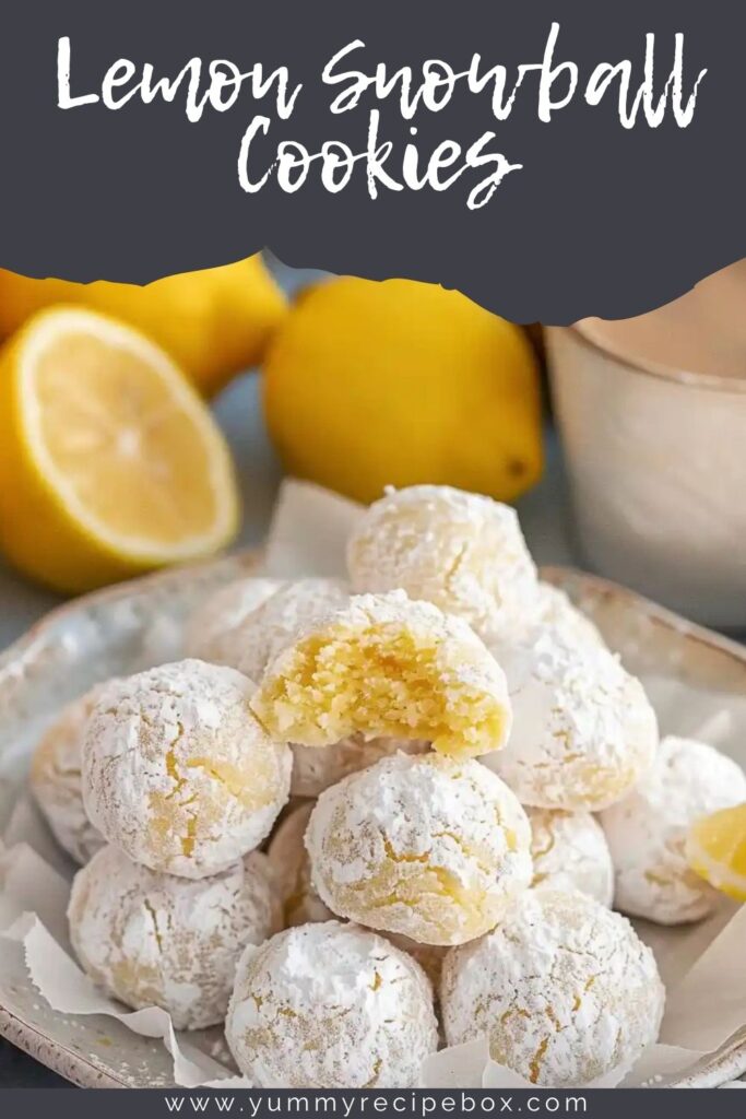 Lemon Snowball Cookies
