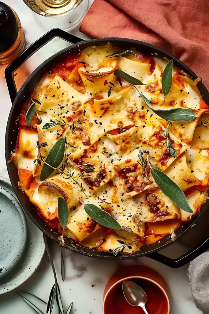 Ricotta Roll-Ups in Creamy Pumpkin Sauce