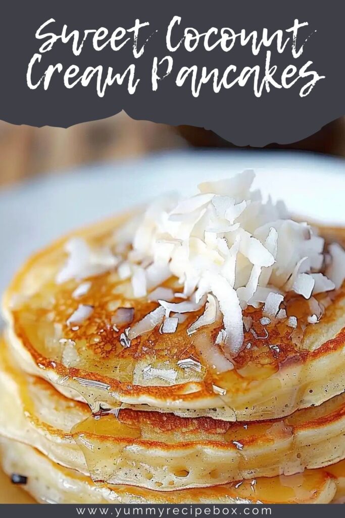 Sweet Coconut Cream Pancakes