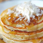 Sweet Coconut Cream Pancakes