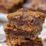 Swirled Nutella Blondies