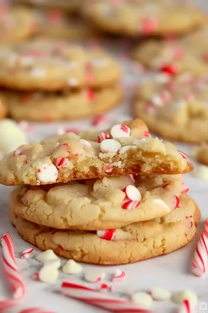 White Chocolate Peppermint Cookies