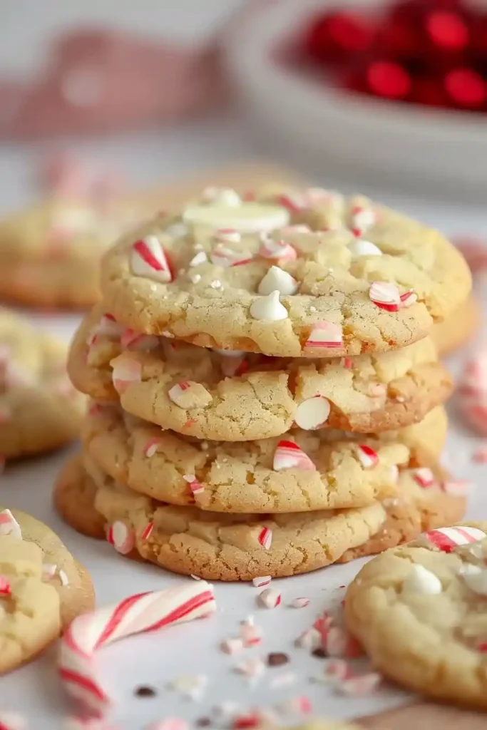 White Chocolate Peppermint Cookies
