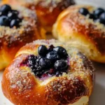 Blueberry Brioche Buns