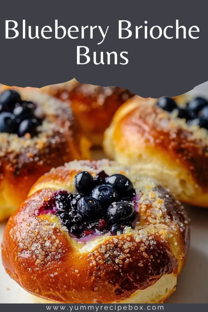 Blueberry Brioche Buns