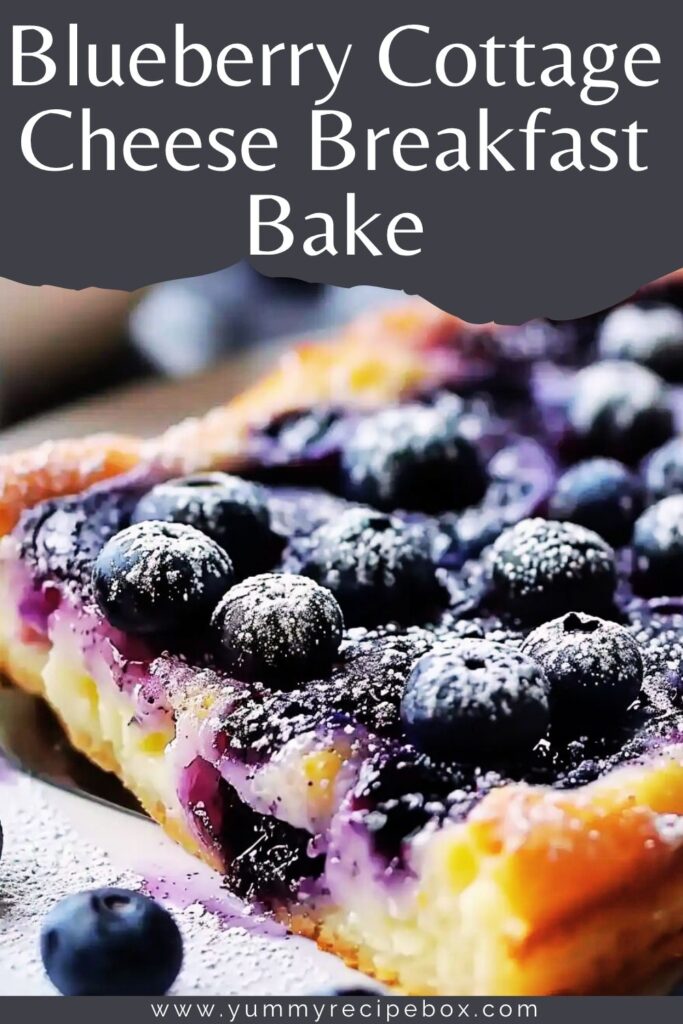 Blueberry Cottage Cheese Breakfast Bake