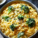 One Pot Broccoli Cheese Orzo