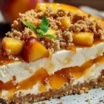 Peach Crumble Cheesecake