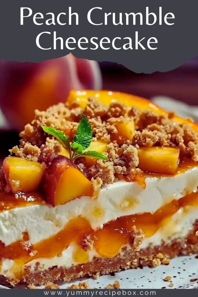 Peach Crumble Cheesecake