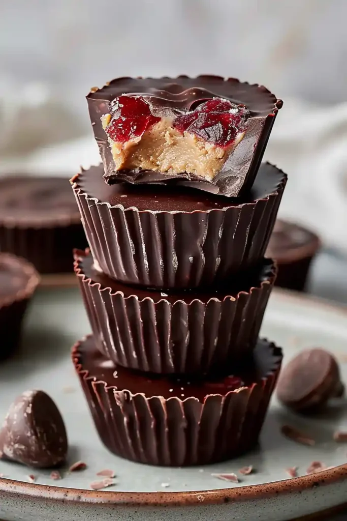 Peanut Butter and Jelly Chocolate Cups