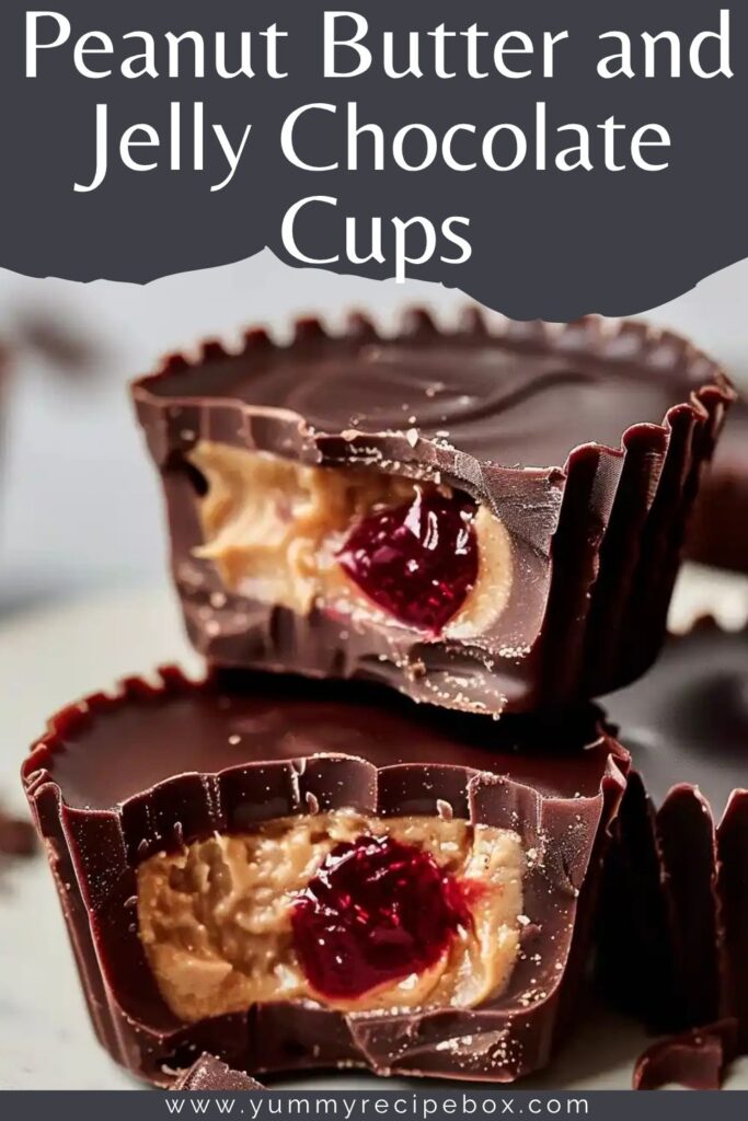 Peanut Butter and Jelly Chocolate Cups