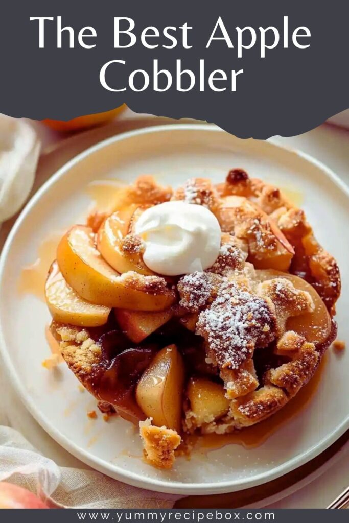 The Best Apple Cobbler