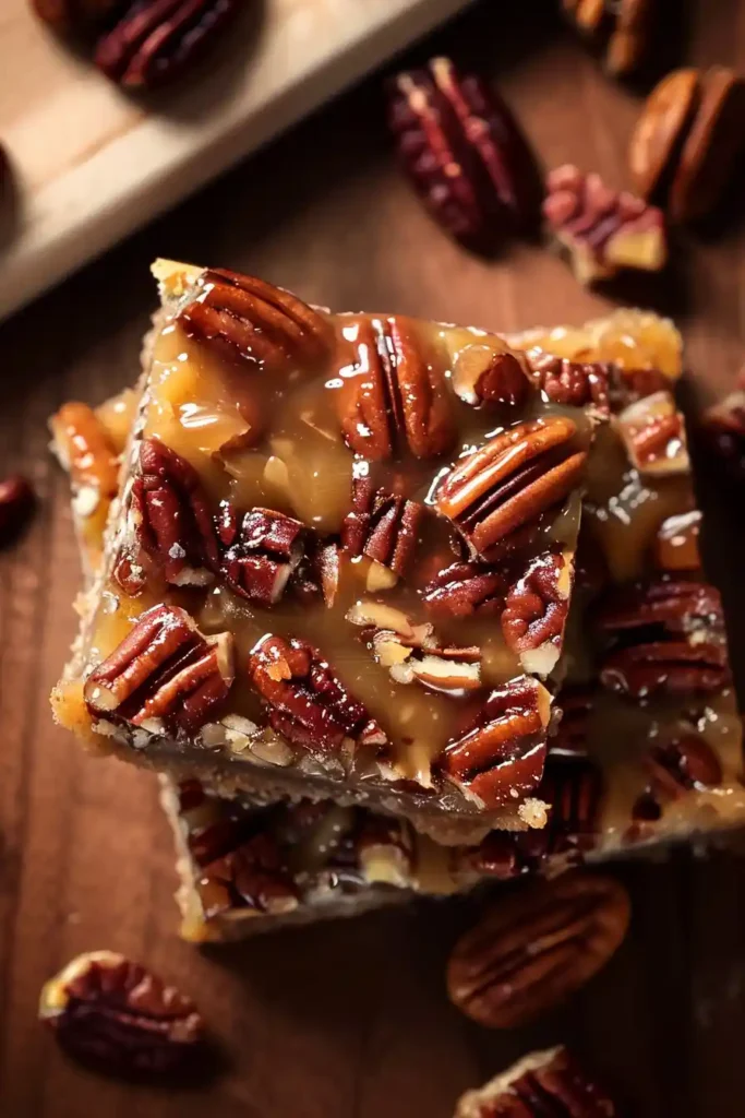 Easy Toffee Pecan Dream Bars