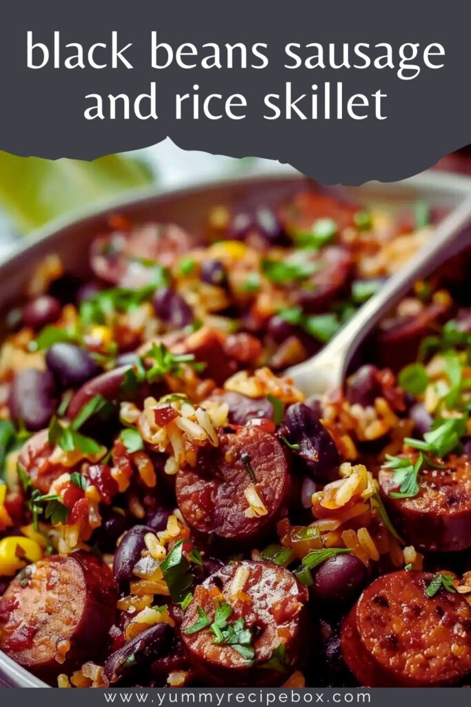 black beans, sausage and rice skillet black beans, sausage and rice skillet