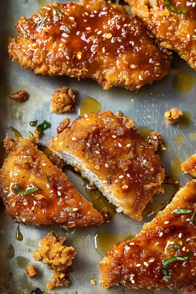crispy baked hot honey chicken