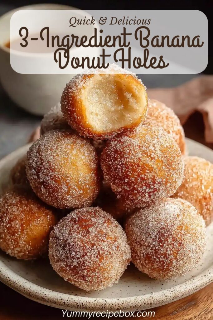 3 Ingredients Banana Donut Holes