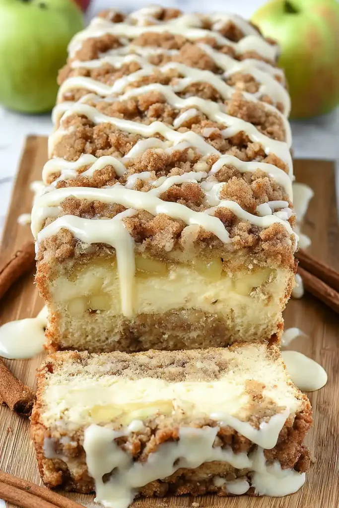 Apple Crisp Cheesecake Bread