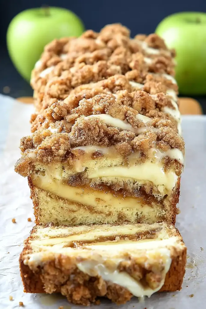 Apple Crisp Cheesecake Bread