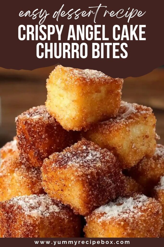 Crispy Angel Cake Churro Bites