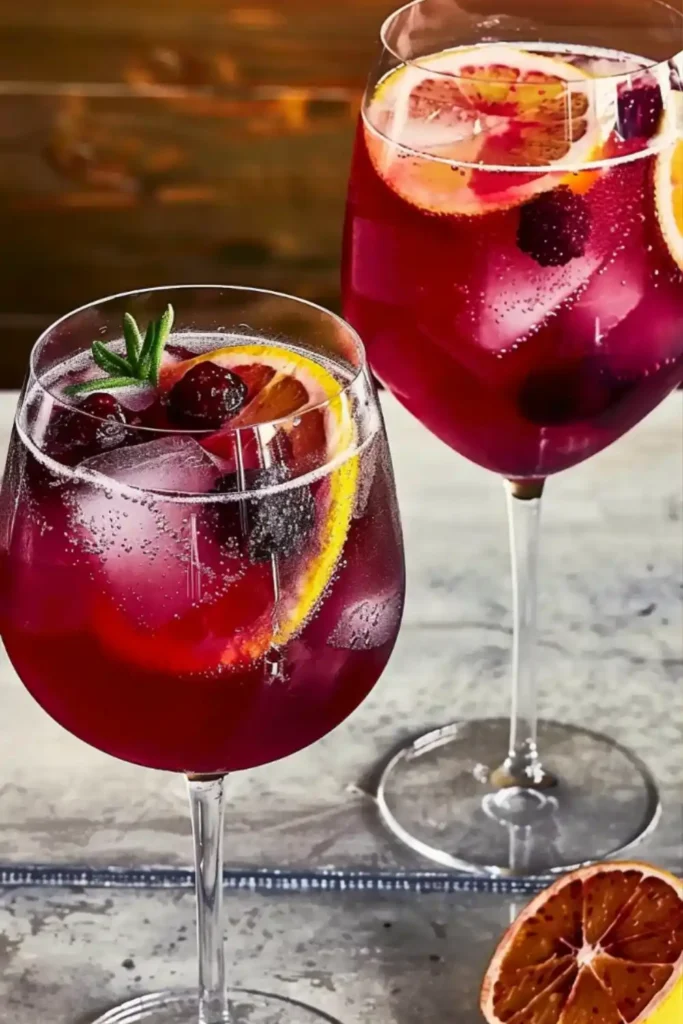No-Added-Sugar Sangria Mocktail