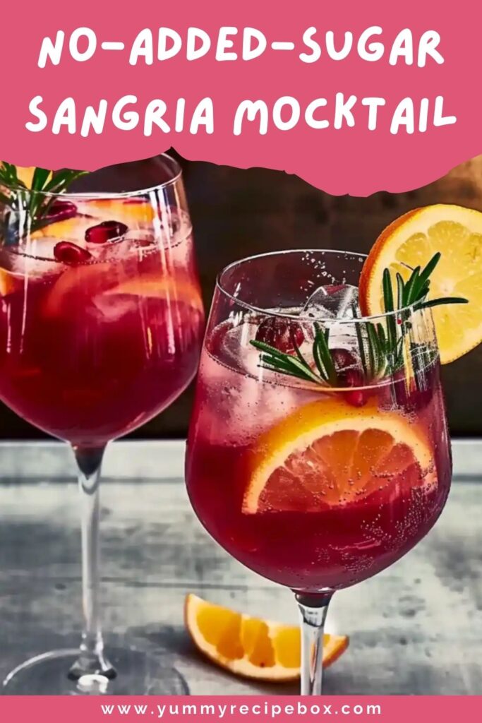 No-Added-Sugar Sangria Mocktail