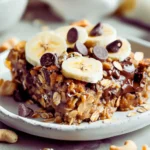 Banana Chocolate Chip Baked Oatmeal