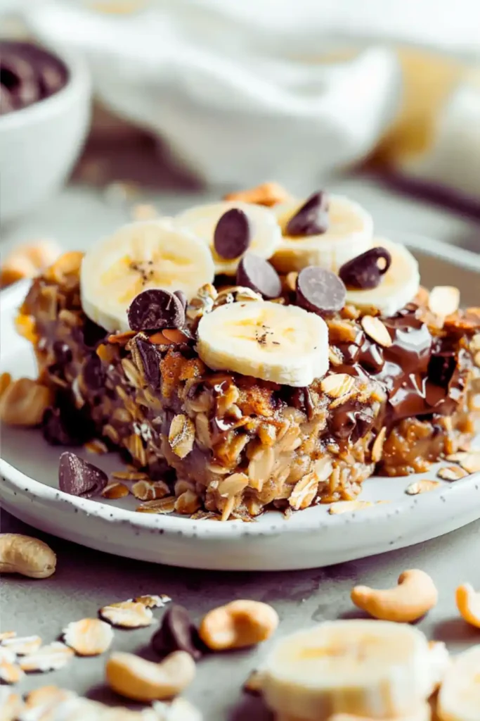Banana Chocolate Chip Baked Oatmeal
