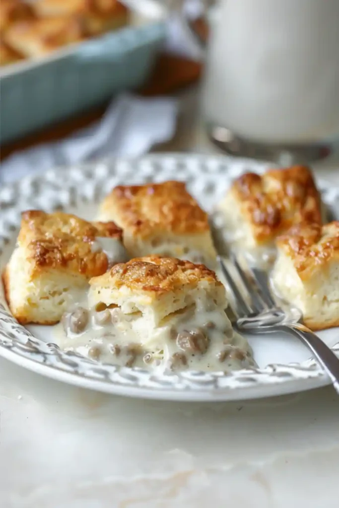 Biscuits and Gravy Casserole