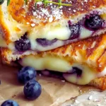 Crispy Blueberry Grilled Cheese