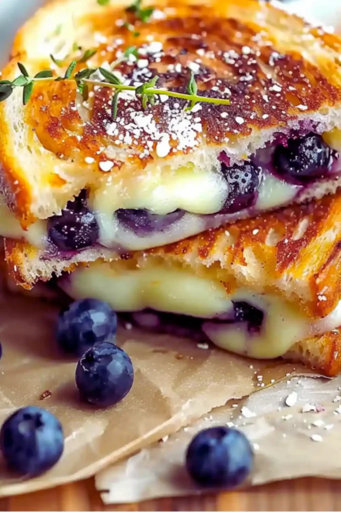 Crispy Blueberry Grilled Cheese