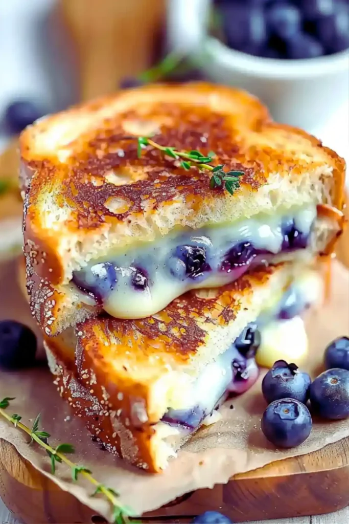 Crispy Blueberry Grilled Cheese